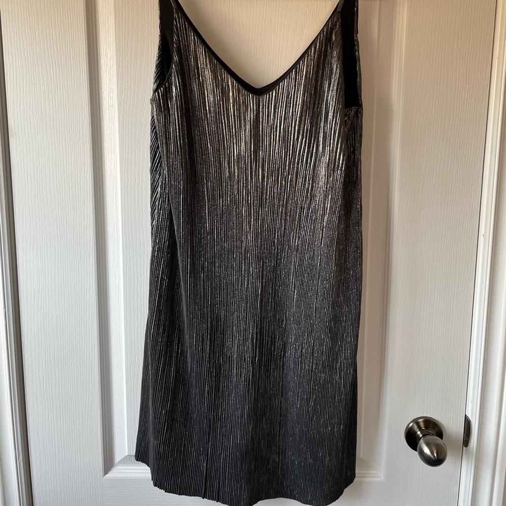 Black/Silver Slip Dress